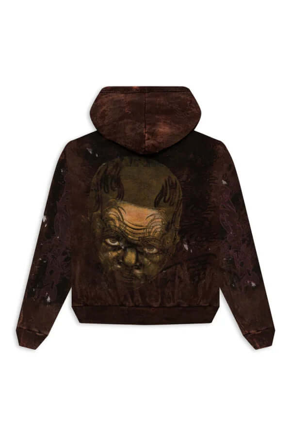 Hellstar Graffiti Hoodie Brown