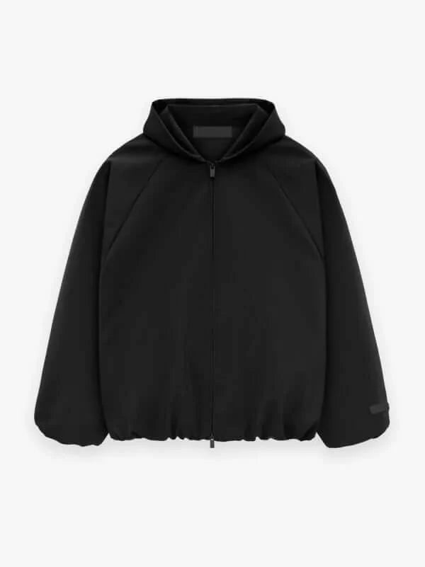 Bonded Nylon Hooded Bomber