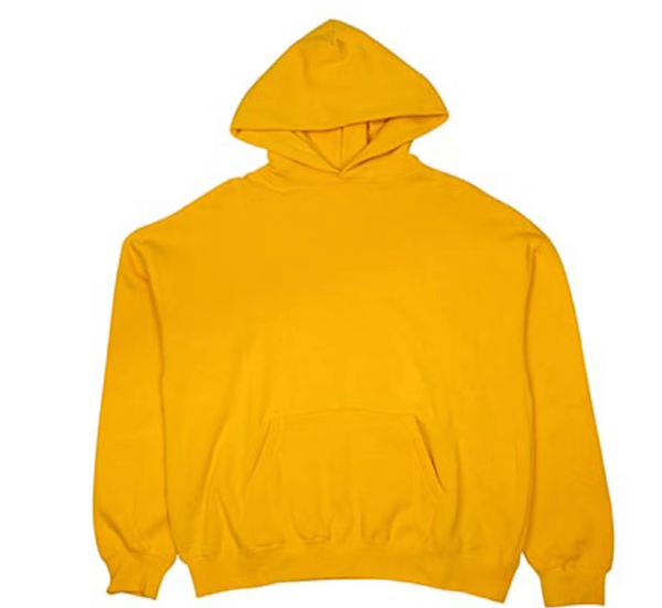 Graphic Pullover Hoodie Yellow