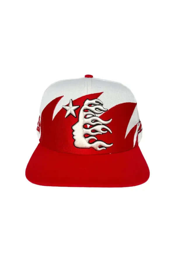 Hat Off White Red