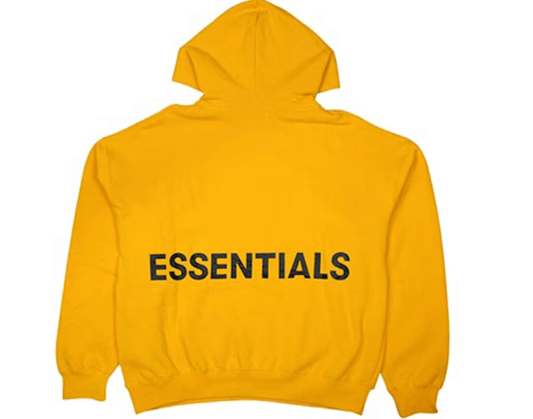 Graphic Pullover Hoodie Yellow