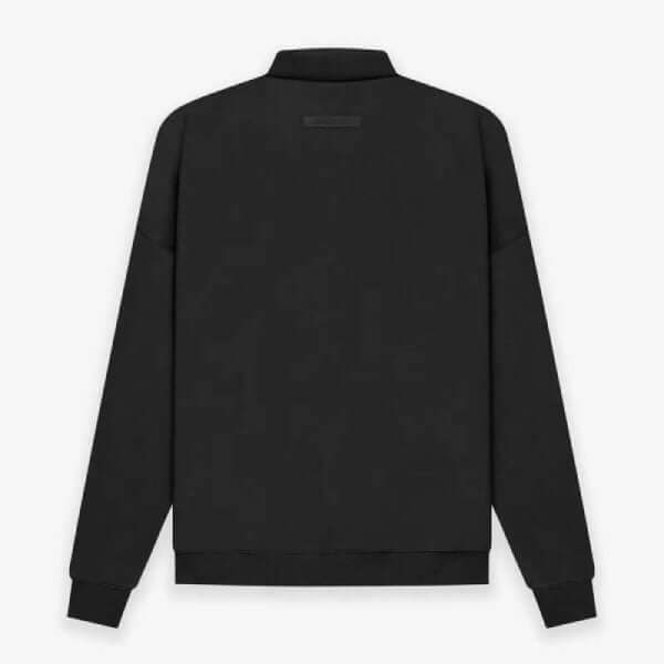 Fear of God Long Sleeve Polo Sweatshirt black