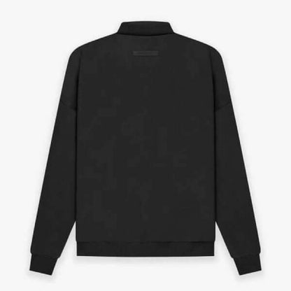Fear of God Long Sleeve Polo Sweatshirt black