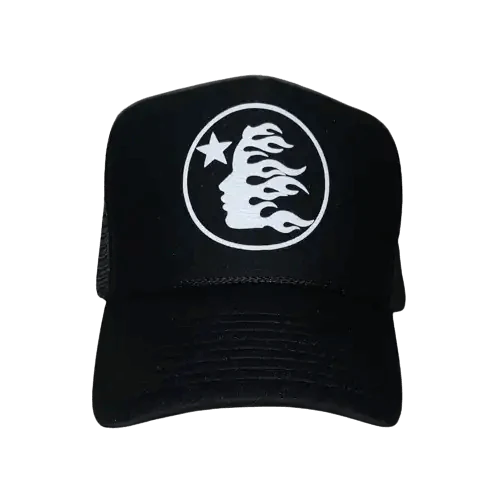 Star Trucker Hat Black