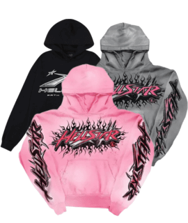 Pink Gray & Black Hoodies